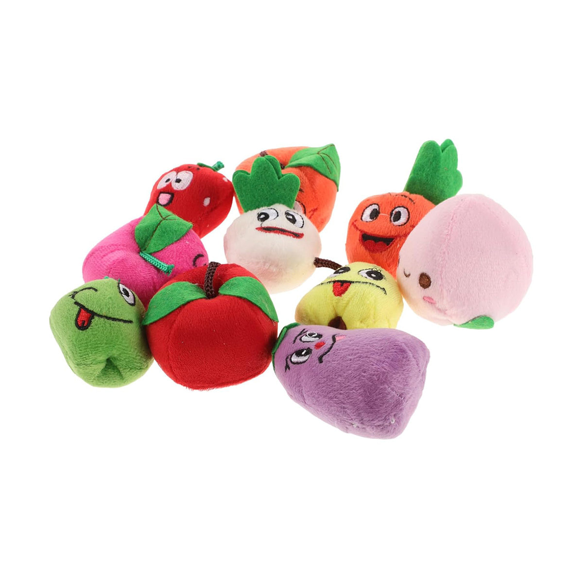 LULEZON 10 PCS Finger puppets Finger Toys Cute Fruit Finger Puppets Fun Toy for Kids