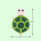 LULEZON Handmade Mini Turtle Crochet Knitted toys