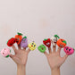 LULEZON 10 PCS Finger puppets Finger Toys Cute Fruit Finger Puppets Fun Toy for Kids
