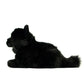 Super pure black cat plush toy doll cute little cat doll simulation cat plush toy