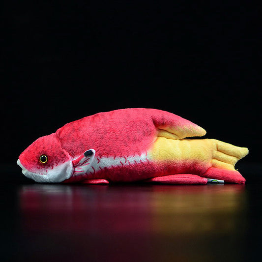 Cute tropical fish Cuban tricolor arowana doll simulation Cuban pig fish simulation animal plush toy