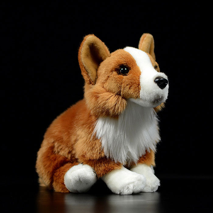 POPOTATO Squatting cocky dog imitation Welsh cocky dog doll super cute dog Doll Plush Toy Gift