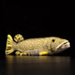 Cute pike doll simulated white spotted pike doll simulated animal plush toy model gift
