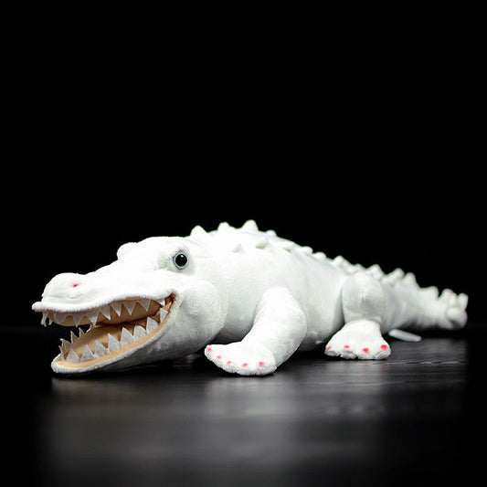 Super cute crocodile plush toy doll cute simulation albino crocodile doll plush toy model gift
