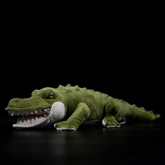 Super cute crocodile plush toy doll cute simulation green crocodile doll plush toy model gift