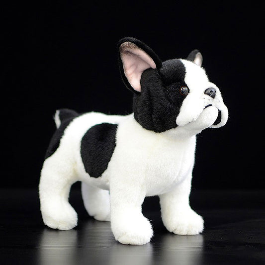 Cute dog doll simulation French bulldog doll standing posture dog plush toy 26CM