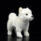 Cute dog doll simulation white Shiba dog doll standing posture dog plush toy simulation animal 28CM