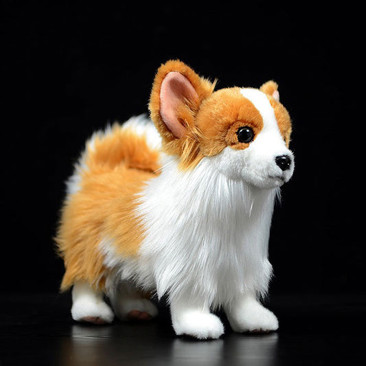 Simulation dog plush doll cute Pomeranian doll simulation animal plush toy model gifts
