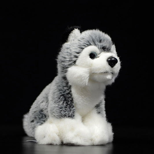 Tail sheet of foreign trade is exported to the United States squat husky dog doll simulation animal plush toy