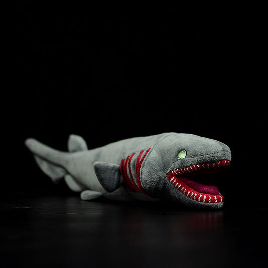 Cute wrinkly shark doll simulation six gill shark doll simulation animal plush toy model gift