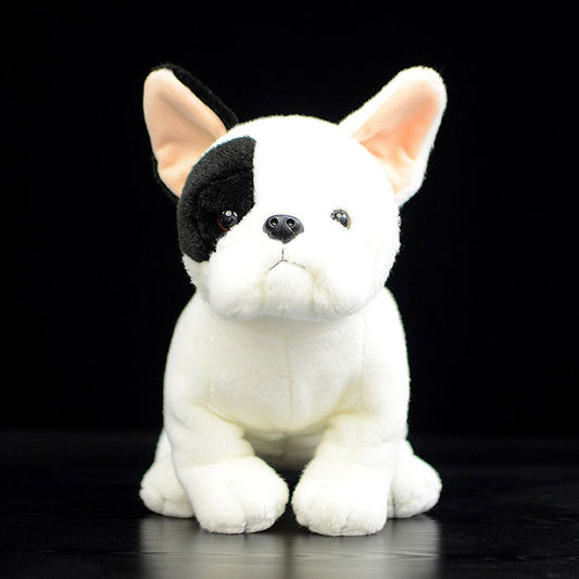 Cute dog doll simulates French Bulldog doll squatting dog plush toy 28cm