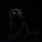 Simulation black cat doll cute short-haired cat doll Chinese garden cat plush toy simulation animal