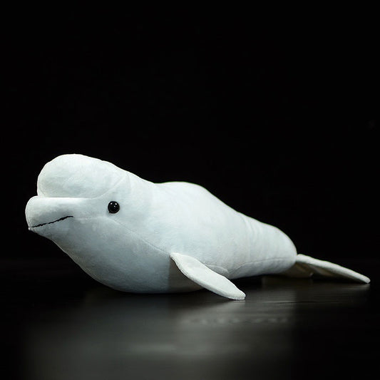 Cute white whale doll simulation white whale doll simulation animal plush toy model gift