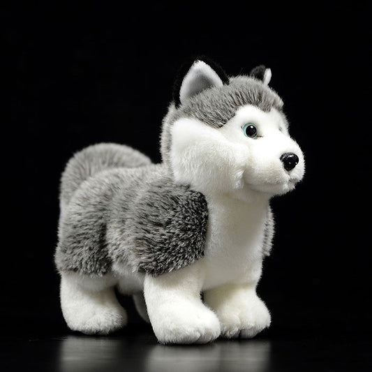 Foreign trade tail order exported to Germany standing cute husky dog plush toy dog doll simulation animal