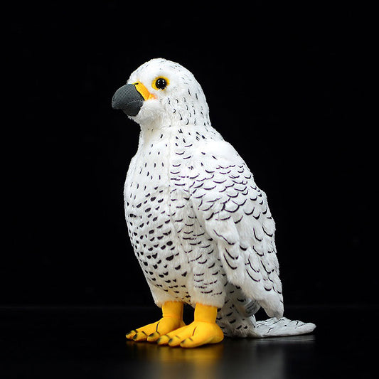 Super cute plush toy white falcon doll cute simulation Haidong green doll plush toy model gift