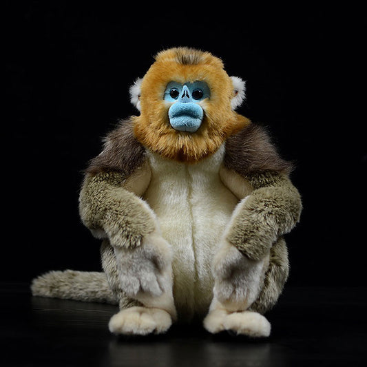 Simulated standing golden monkey bears plush toy doll lovely doll animal model gift