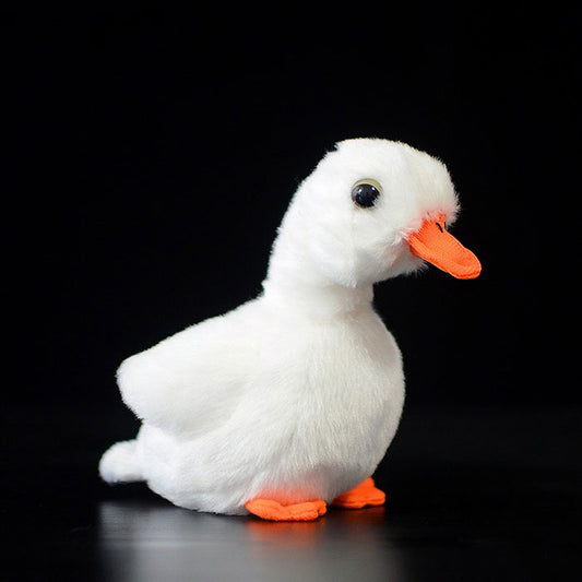 Cute duckling doll simulation white duckling plush toy simulation animal plush toy 12CM