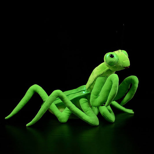 Simulated Chinese big knife Mantis plush toy lovely Mantis doll knife Mantis doll model gift