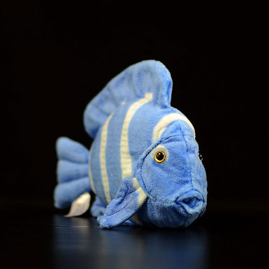 Cute tropical fish Atlantic blue hanging doll simulated blue thorn tail fish simulated animal plush toy