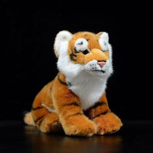 Simulation yellow tiger doll Bengal tiger doll plush toy simulation animal model