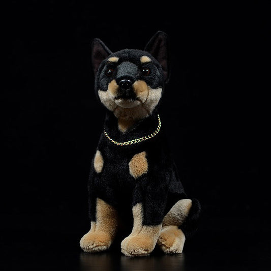 Simulation dog doll cute Du Binquan doll simulation animal plush toy model gifts