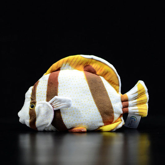 Cute tropical fish, butterfly fish doll, simulation butterfly fish, simulation animal plush toy