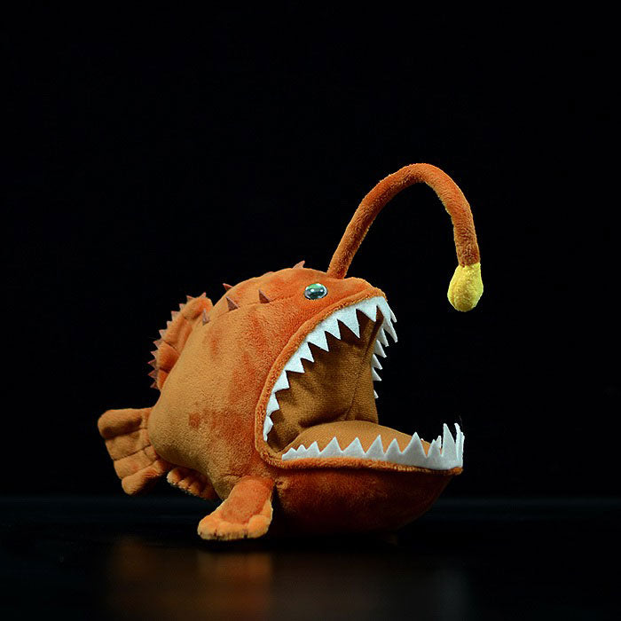 Cute Fish doll simulation lantern fish doll deep sea  Marine plush toy gift