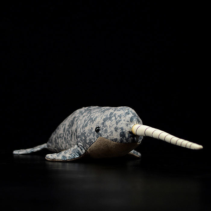 Cute narwhal doll simulation narwhal doll simulation animal plush toy model gift