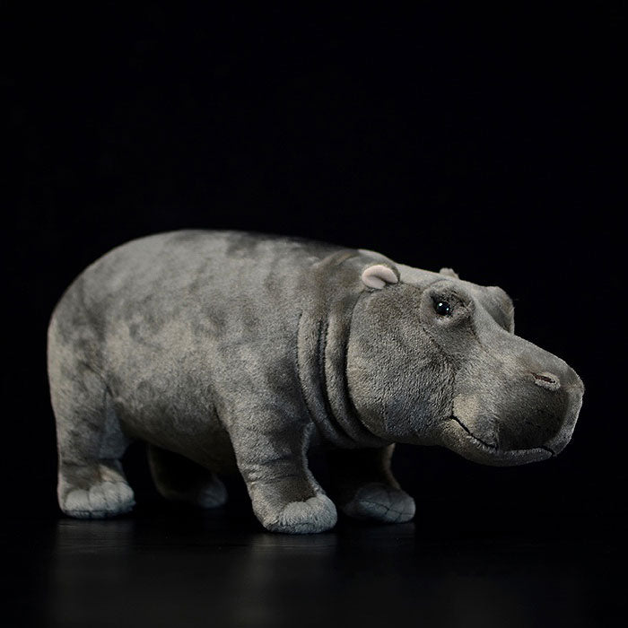Simulated standing Hippo bears plush toy doll lovely doll animal model gift