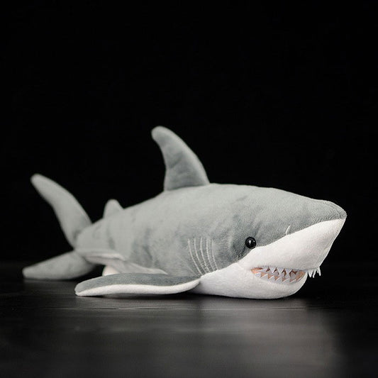 Special cute great white shark doll simulation shark plush toy simulation animal plush toy 40CM