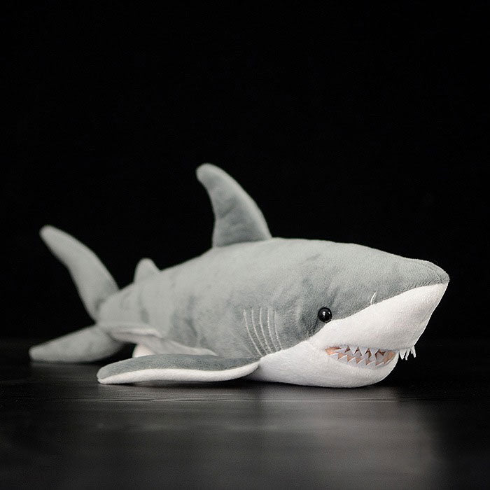 Special cute great white shark doll simulation shark plush toy simulation animal plush toy 40CM
