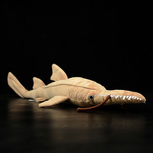 Cute saw shark doll simulation long nose saw shark doll simulation animal plush toy model gift