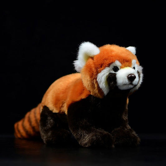 Cute little panda doll super cute simulated red panda doll simulated animal plush toy model gift