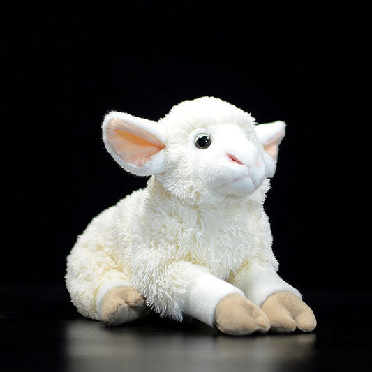 Cute little sheep doll simulation sheep doll simulation animal model plush toy gift