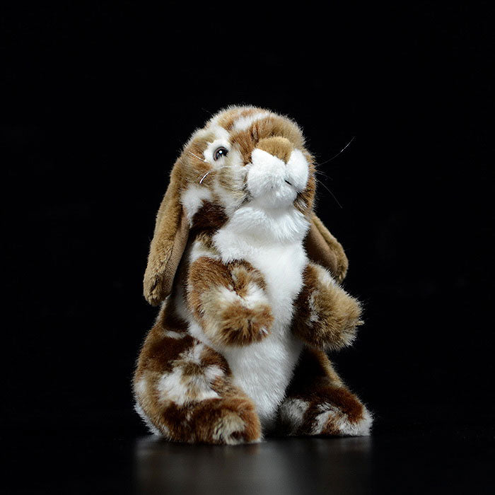 Cute posture drooping ear rabbit doll Brown Rabbit Doll imitation animal plush model toy gift
