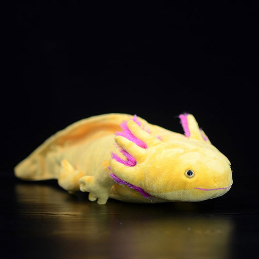 Simulated west American blunt mouth salamander plush toy doll yellow hexagonal dinosaur doll simulated animal plush doll