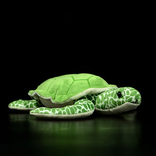 Super soft green turtle plush toy simulation turtle doll cute turtle doll model gift