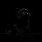 Imitation kitten plush toy doll lovely black cat doll pure black cat model gift