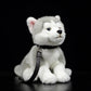Cute dog doll simulation husky dog doll crouching posture dog plush toy simulation animal 28CM