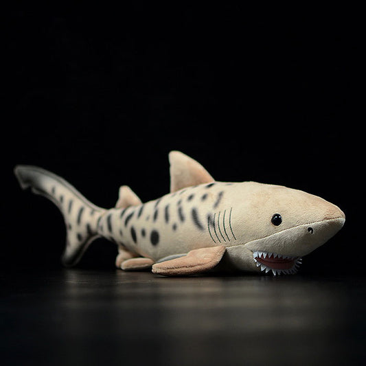 Cute tiger shark doll simulation sand tiger shark doll simulation animal plush toy model gift