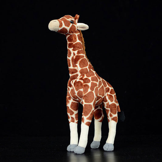 Cute giraffe doll African giraffe deer plush toy simulation animal plush toy 34CM