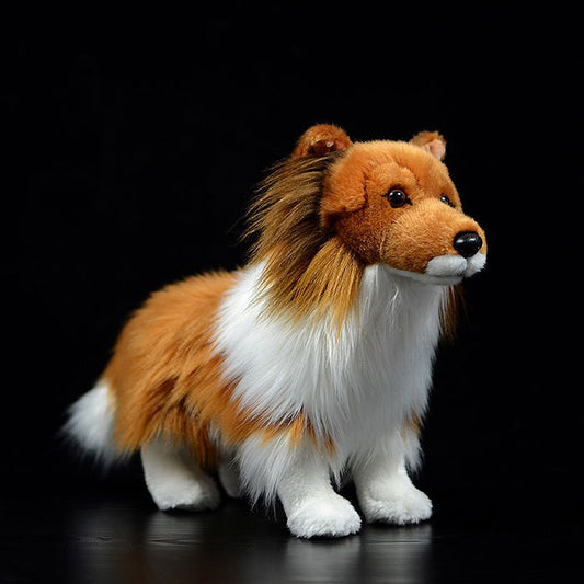 Simulation dog doll cute collie doll simulation animal the shetland sheepdog plush toy model