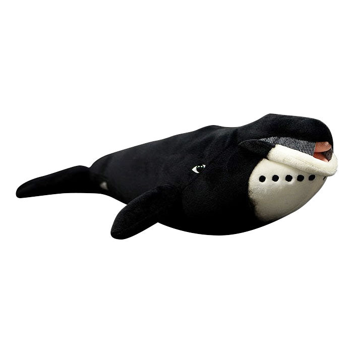 Cute bowhead whale doll Greenland right whale doll simulation animal plush toy model gift