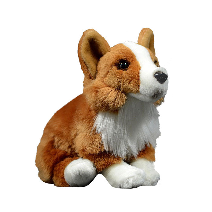 POPOTATO Squatting cocky dog imitation Welsh cocky dog doll super cute dog Doll Plush Toy Gift