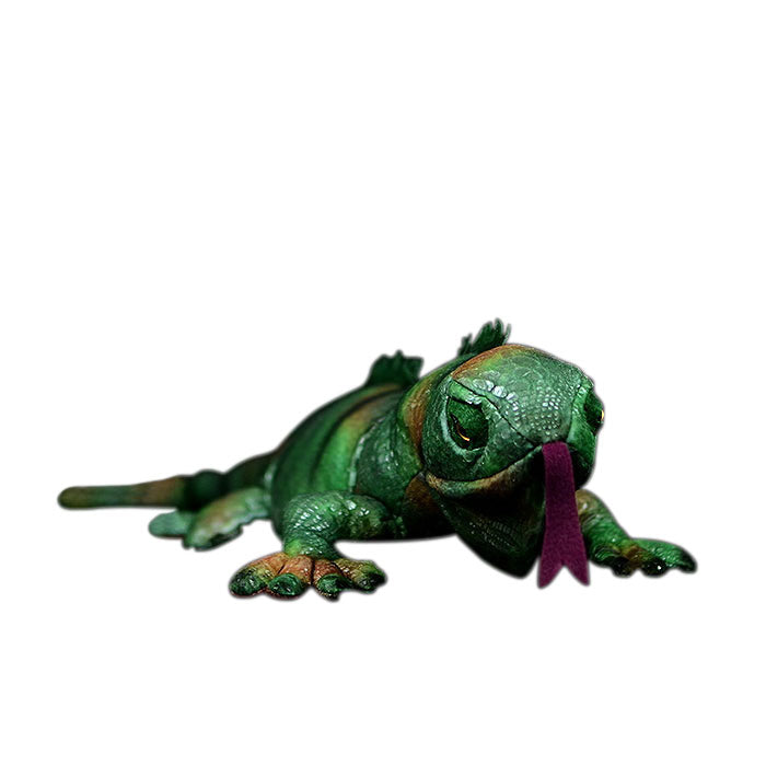 Simulation green iguana lizard doll cute lizard plush toy simulation animal plush toy 66CM