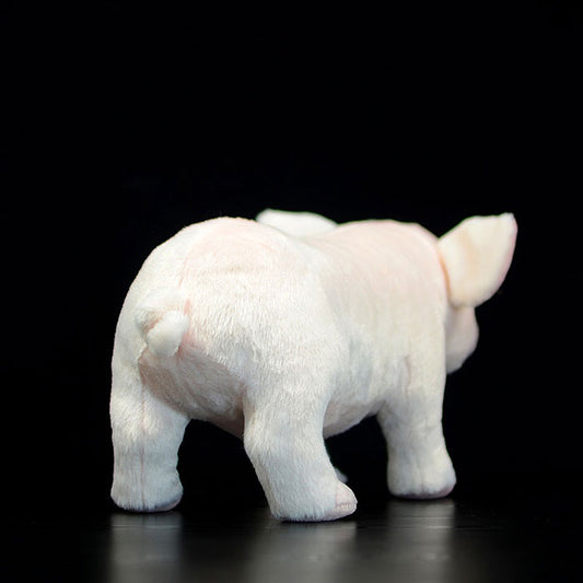 Simulated standing pink domestic pigs bears plush toy doll lovely doll animal model gift