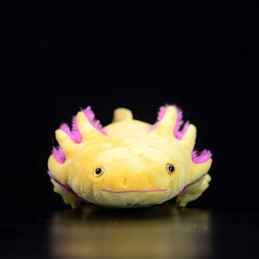 Simulated west American blunt mouth salamander plush toy doll yellow hexagonal dinosaur doll simulated animal plush doll