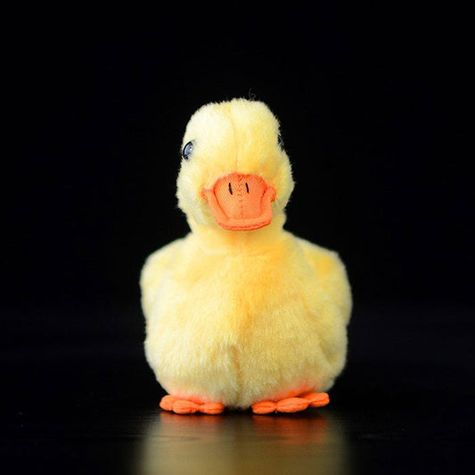 Cute little yellow duck doll simulation yellow duck plush toy simulation animal plush toy 12cm