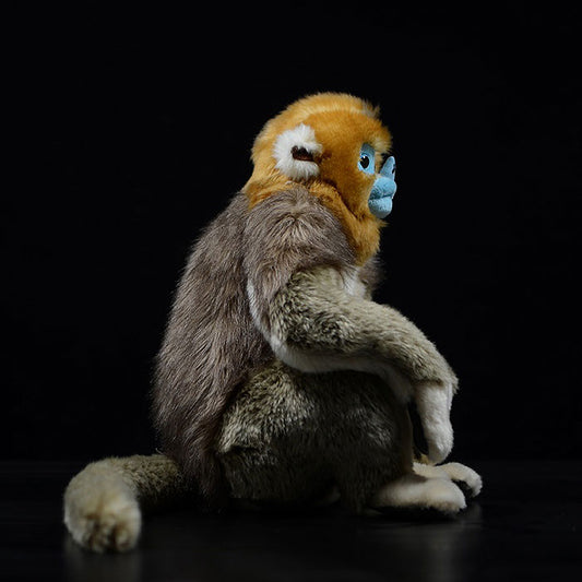 Simulated standing golden monkey bears plush toy doll lovely doll animal model gift