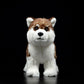 Cute brown husky dog doll simulation animal plush toy model gift